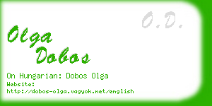 olga dobos business card